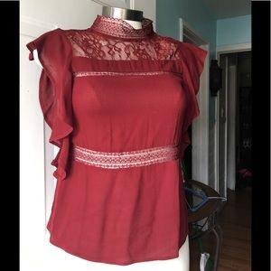 Burgundy Express Top